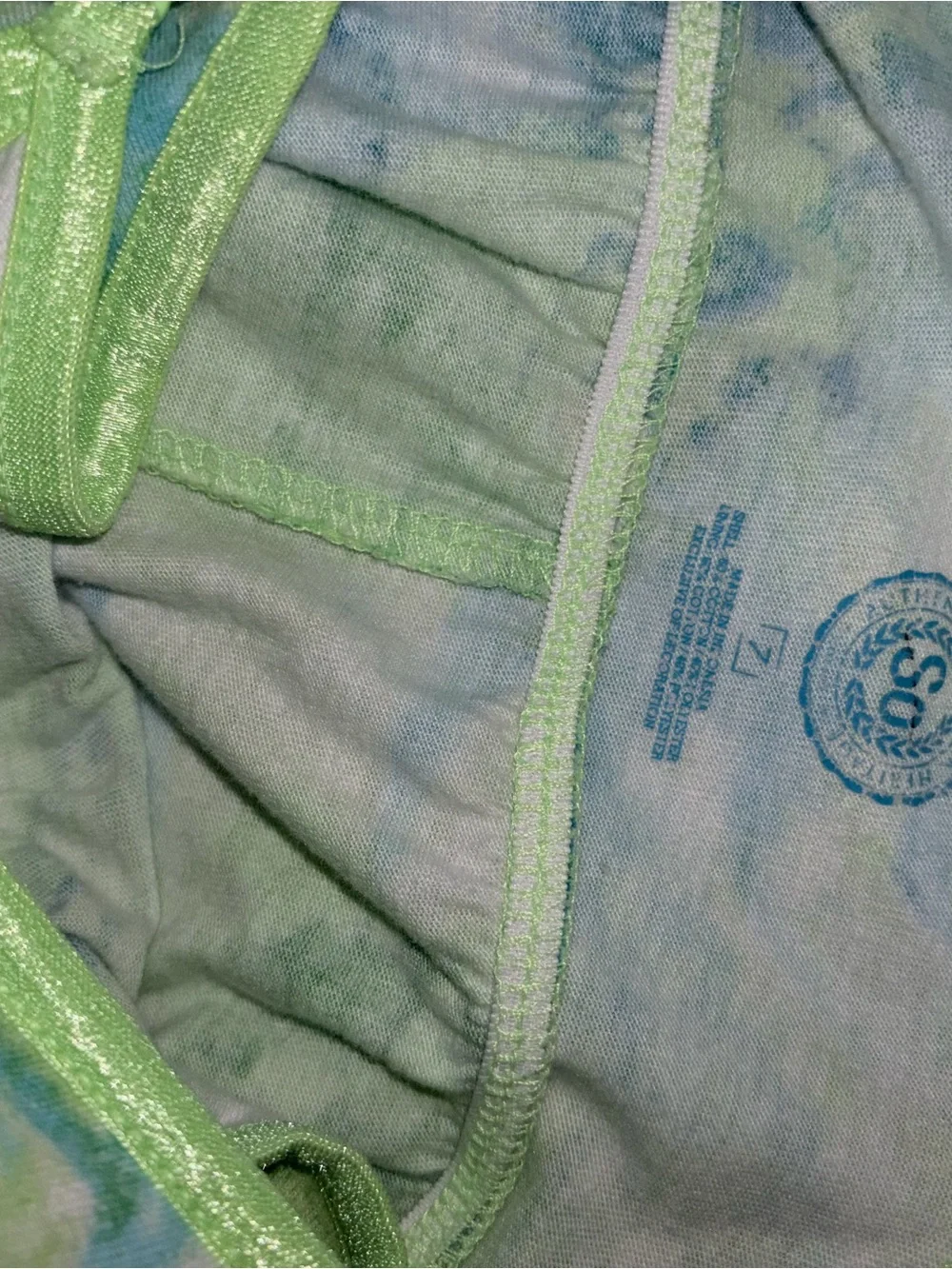 SO Girls' Tie-Dye Tank Maxi Dress - Green Blue Sz 7